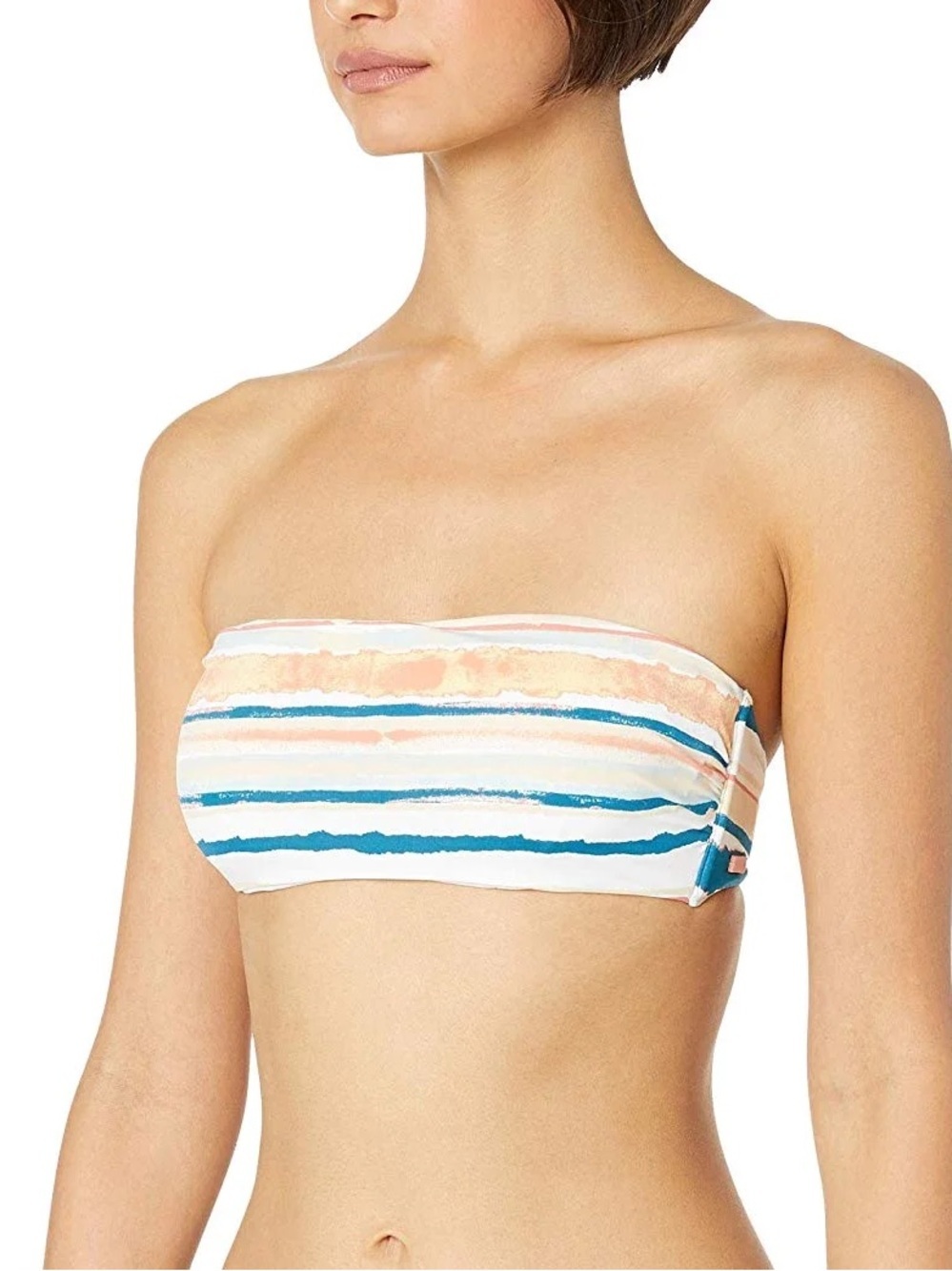 Roxy Strapless Bandeau Swim Bikini Top | S - Picture 5 of 5